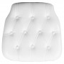 Flash Furniture SZ-TUFT-WHITE-GG Chiavari Chair Cushion in White 