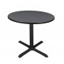 Regency TB42RNDGY Cain 42" Round Breakroom Table in Grey