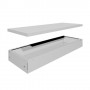 Tennsco Add-A-Stack Top/Base Legal with Levelers 36" x 16"-3/16" x 4" Light Gray TNNAS36GBTLLGY