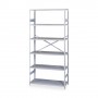 Tennsco Commercial Shelving 6 Shelves 36" x 18" x 75" Medium Gray TNNESP61836MGY