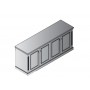 Office Star TOW-50-CHY Townsend 4-Door Credenza