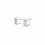 High Point Furniture 66" Double Pedestal Desk TR_3025