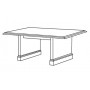 High Point Furniture 96 inch Traditional Conference Table TR_T96