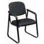 Office Star V4410-225 Deluxe Sled Base Arm Chair with Designer Plastic Shell