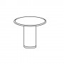 High Point Furniture 48 inch Cylinder Base Round Conference Table V_TR48C