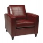 Ave Six Venus Club Chair (Tool-Less Assembly) in Crimson Red Eco Leather VNS51A-CBD