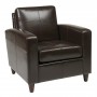 Ave Six Venus Club Chair (Tool-Less Assembly) in Espresso Eco Leather VNS51A-EBD