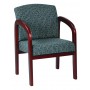 Officestar WD387-K102 Cherry Finish Wood Visitor Chair in Ash