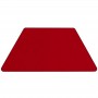 Flash Furniture 30''W x 60''L Trapezoid Activity Table with Red Thermal Fused Laminate Top and Height Adjustable Short Legs XU-A3060-TRAP-RED-T-P-GG