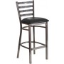 Flash Furniture XU-DG697BLAD-CLR-BAR-BLKV-GG Clear Restaurant Barstool in Black Clear