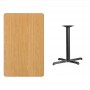 Flash Furniture XU-NATTB-3048-T2230-GG 48" Rectangular Natural Laminate Table Top with Base