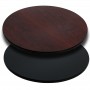 Flash Furniture 42'' Round Table Top with Black or Mahogany Reversible Laminate Top XU-RD-42-MBT-GG