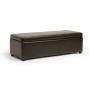 Baxton Studio Y-168-Promote-dark brown Dennehy Dark Brown Modern Ottoman