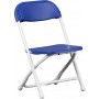 Flash Furniture Kids Blue Plastic Folding Chair Y-KID-BL-GG