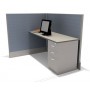 Electrified Call Center Office Cubicle Workstation