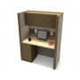 Electrified Telemarketing Call Center Cubicle Cluster Workstation