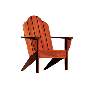Benchmark Adirondack 4077 Outdoor Wood Side Lounge Chair