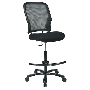 Office Star Double AirGrid Back Drafting Chair with Black Mesh Seat