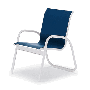 Telescope Casual Gardenella Stack Chair, Outdoor Sling Stack Arm Chair