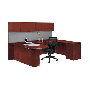 Cherryman Ruby, Veneer U Shape Office Desk Workstation