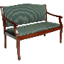 Legacy Gateway 492LS, Healthcare Loveseat Lobby Lounge Sofa