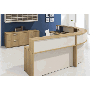 Reception Desk Workstation, Curved, 174" x 114"