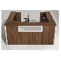 Reception Desk U Shaped Workstation, 78" x 96"