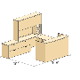 Suggested Office Layout, Casegoods and Desk Units, Groupe Lacasse, Plan 28A