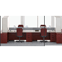 Morpheo 4 Person Office Workstation, 4 Person Cubicle Cluster
