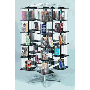 Gressco Library, Five Tier Five Tower Rotating Display, Video Cassettes