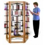 Gressco Library, Pentagon Displayer, 5 Tier Rotating Tower Display