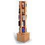 Gressco Library, Single Rotating Wood Tower Display