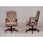 Executive Madison Tufted Back with Wood Base Office Chair