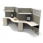 Segmented Electrified Teamwork Cluster Cubicle Office Workstation