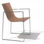 Andreu World Lineal, Wood Armed Guest Visitor Side Chair