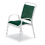 Telescope Casual Vanese Chair, Outdoor Sling Stack Arm Chair