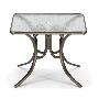 Telescope Casual Glass Dining Table, Outdoor Telescope Casual 386 36" Square Table
