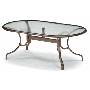 Telescope Casual 43" x 75" Outdoor Glass Table, Telescope Casual Oval 346 Table