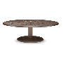 Telescope Casual 56" Round Cast Aluminum Dining Table,Outdoor Telescope Casual T72 Table