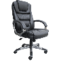 Boss B8601, High Back Executive Black Leather Office Chair