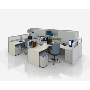 Nvision 4, Four Person Office Workstation
