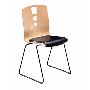 Armless Wood Stack Chair, Jasper Seating Trinity Series