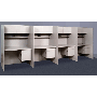 Laminate Telemarketing Workstation Cubicle, Cluster of 4