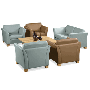 Kimball Crescent Vista Reception Lounge Lobby Chair