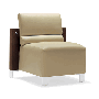 Kimball Delano Armless Reception Lounge Lobby Chair
