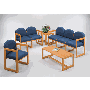Guest Chair, with Arms and Sled Base, Reception Lounge Seating