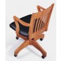 Mid Back Wood Bankers Chair