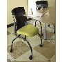 Izzy,Isis Office Visitor Chair On Casters, Mesh Back