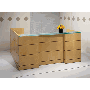 Arnold Siena Contemporary Reception Desk - All Wood Veneer