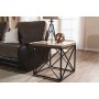 Baxton Studio YLX-2692-ET Holden Vintage Industrial Antique Bronze End Table